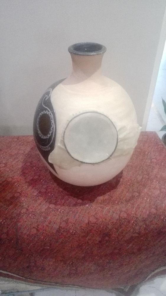 کوزه تک سوراخ با پوست
