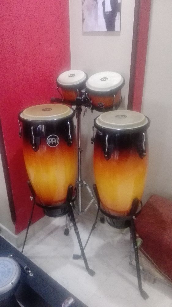 ست کونگا ۱۰ و ۱۱ meinl به همراه بینگو بنگو و پایه های اورجینال
