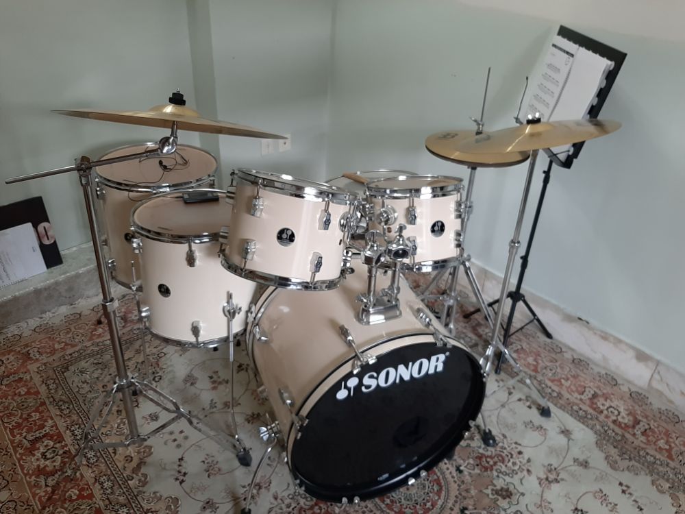 فروش ست درام استاندار sonor extreme force *رنگ خاص* بسیار تمیز